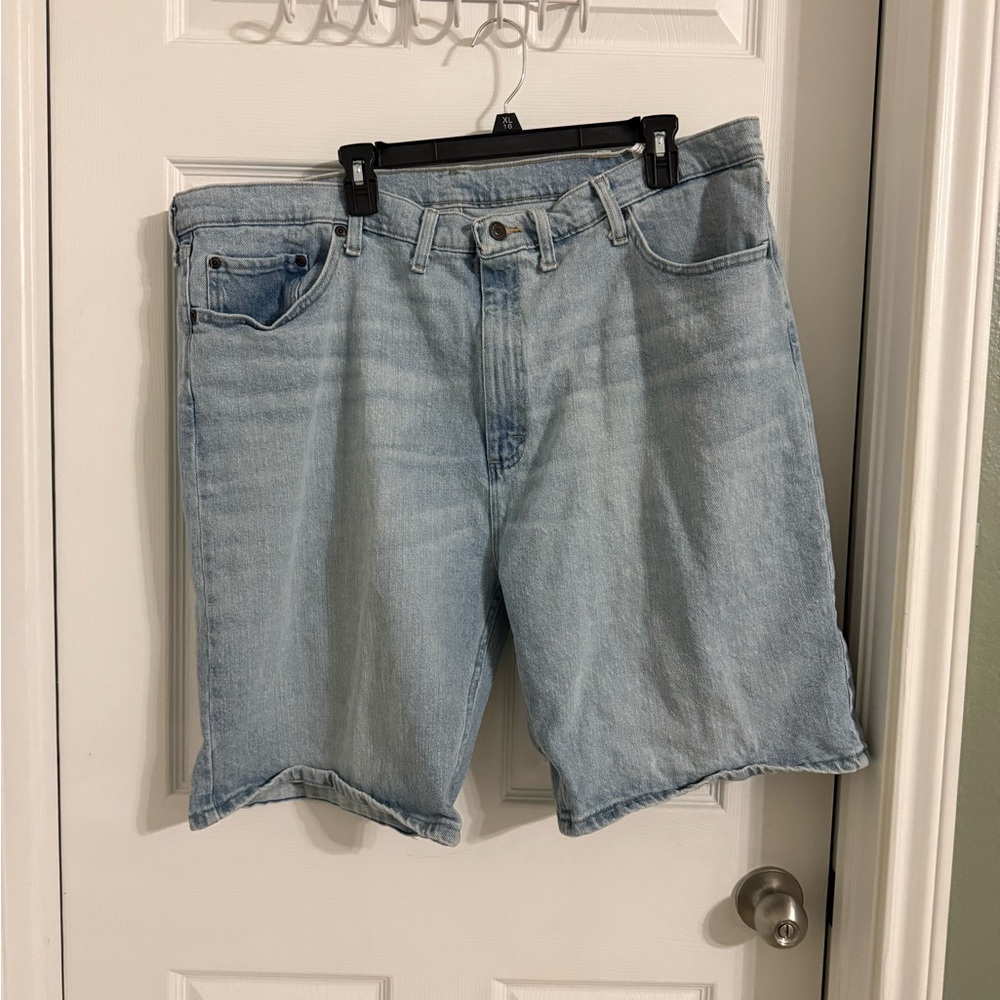 Men’s Light Blue Denim Shorts